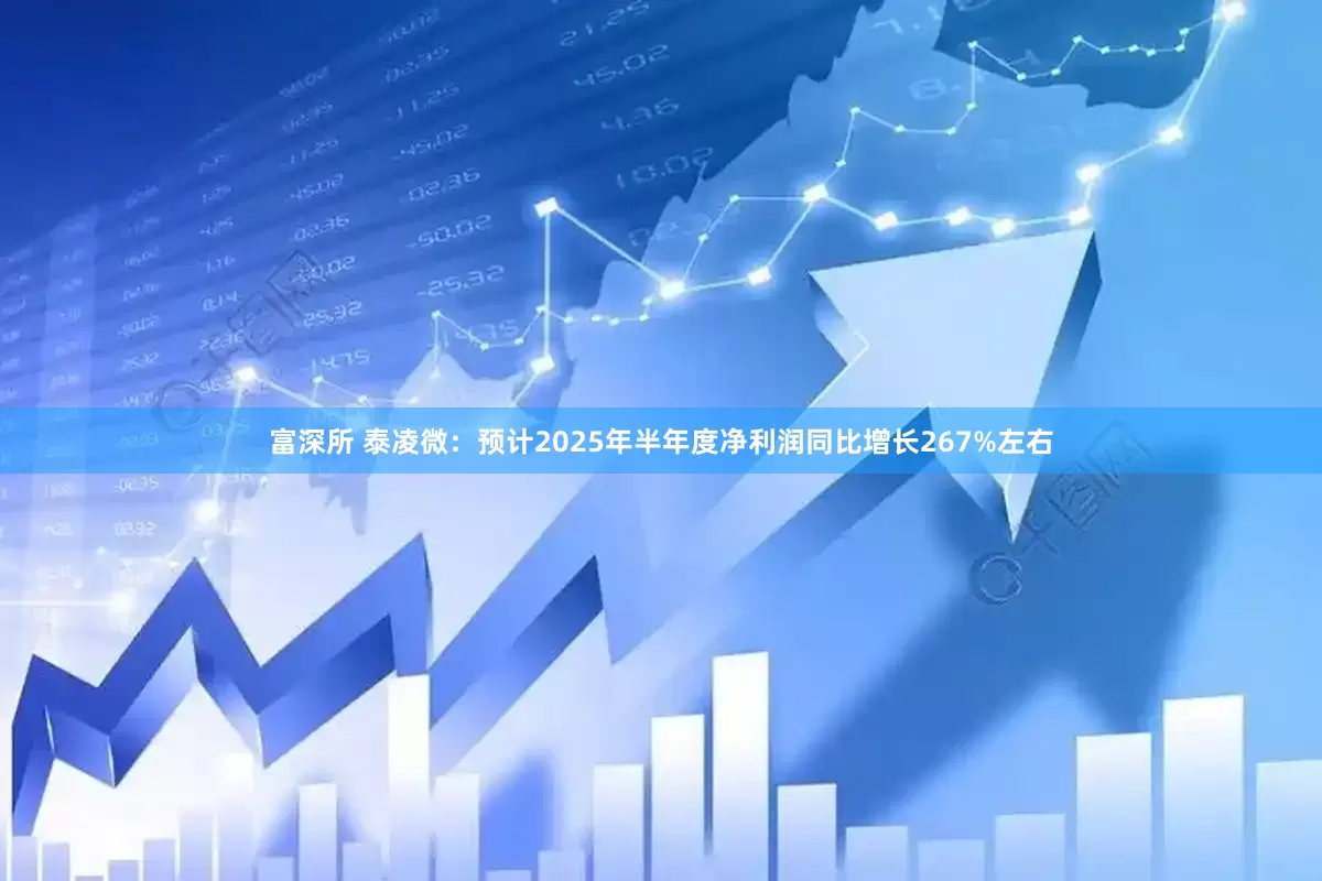 富深所 泰凌微：预计2025年半年度净利润同比增长267%左右