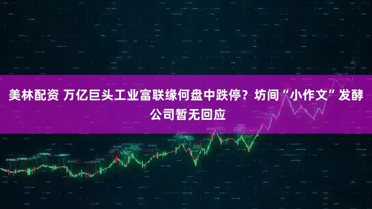 美林配资 万亿巨头工业富联缘何盘中跌停？坊间“小作文”发酵 公司暂无回应